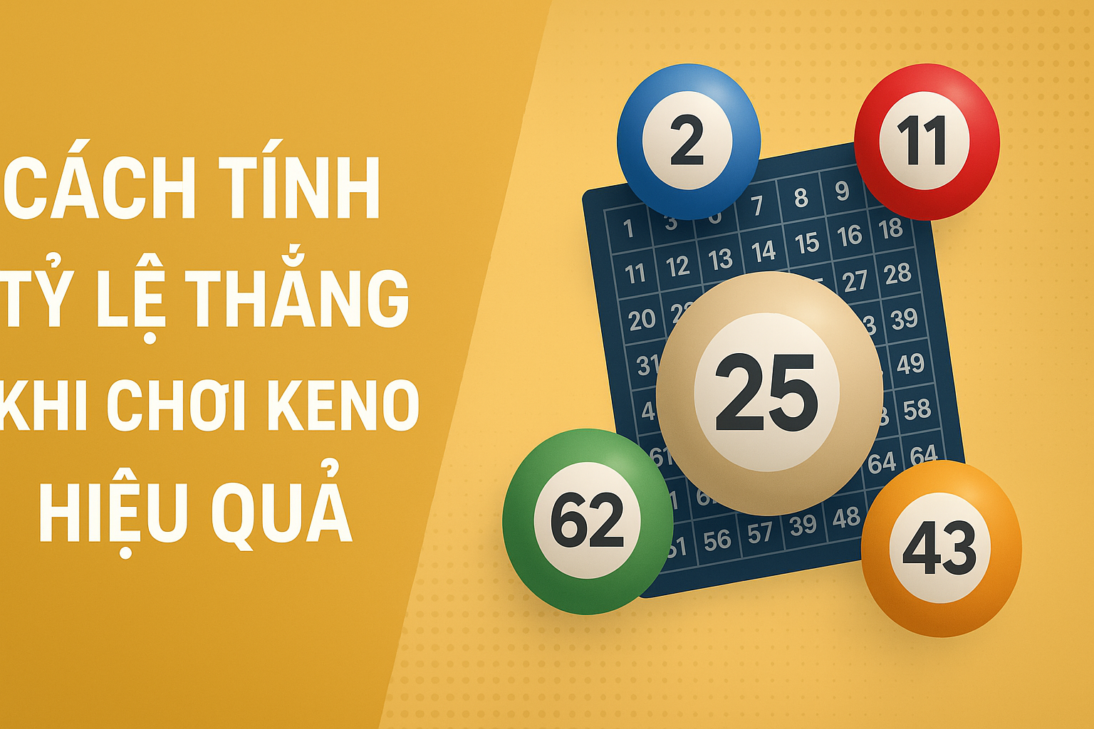 Cách Tính Tỷ Lệ Thắng Khi Chơi Keno Hiệu Quả – Hướng Dẫn Chi Tiết