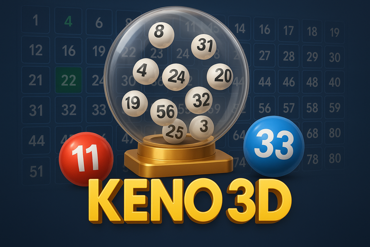 Game Keno 3D – Giao Diện Mượt, Hình Ảnh Sắc Nét | Trải Nghiệm Keno Thế Hệ Mới