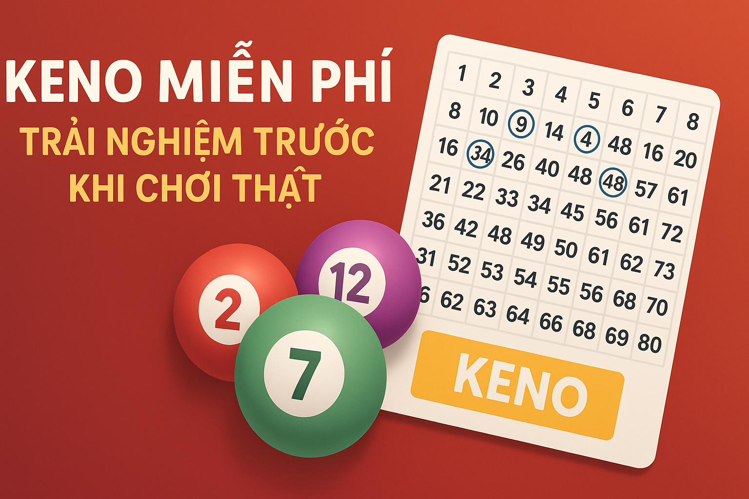 Keno Miễn Phí – Trải Nghiệm Trước Khi Chơi Thật